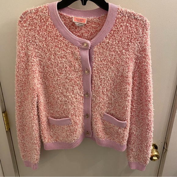 Kate Spade Knit Tweed Cardigan Size Medium As Seen On TV Show Riverdale - Picture 5 of 9